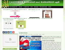 Tablet Screenshot of calendrier-ramadan.com